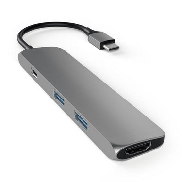satechi usb-c slim multi-port adapter space grey